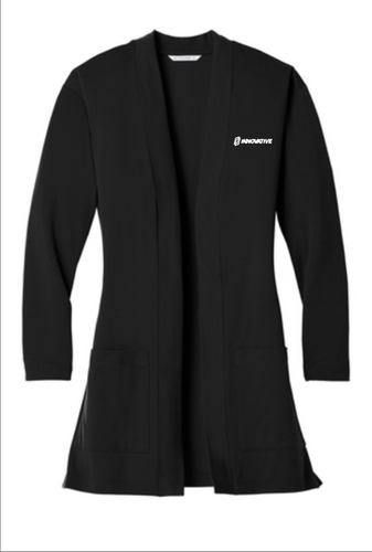 Ladies Long Pocket Cardigan