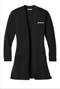 Ladies Long Pocket Cardigan